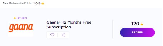 (Bada Loot) Instantly Get Free 1 Year Gaana+ Voucher | All Users, Limited 