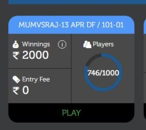 (Loot) LivePool Fantasy- Play Free Leagues & Win ₹2000+ Cash 