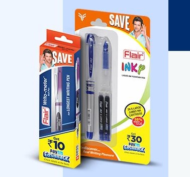 PayTM Flair Pen Offer - Get Free ₹10 PayTM Cash On Flair Meter Pen