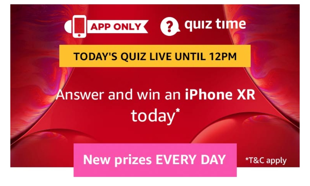 Amazon iPhone XR Quiz Answers