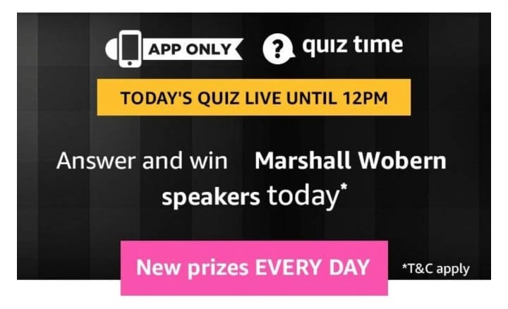 Amazon Marshall Wobern Speakers Quiz