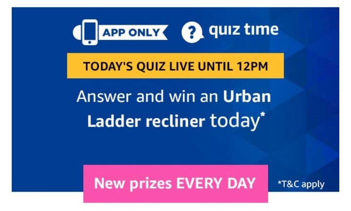 Amazon Urban Ladder Recliner Quiz – Answer and Win Urban Ladder Recliner