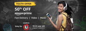 Amazon Prime Vodafone Youth Offer
