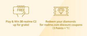 Realme "Catch The Diamonds" & Win Free 30 Realme C2 Phones 