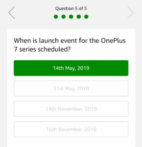 [All Answers] Amazon OnePlus 7 Pro Quiz - Win Free OnePlus 7 Pro