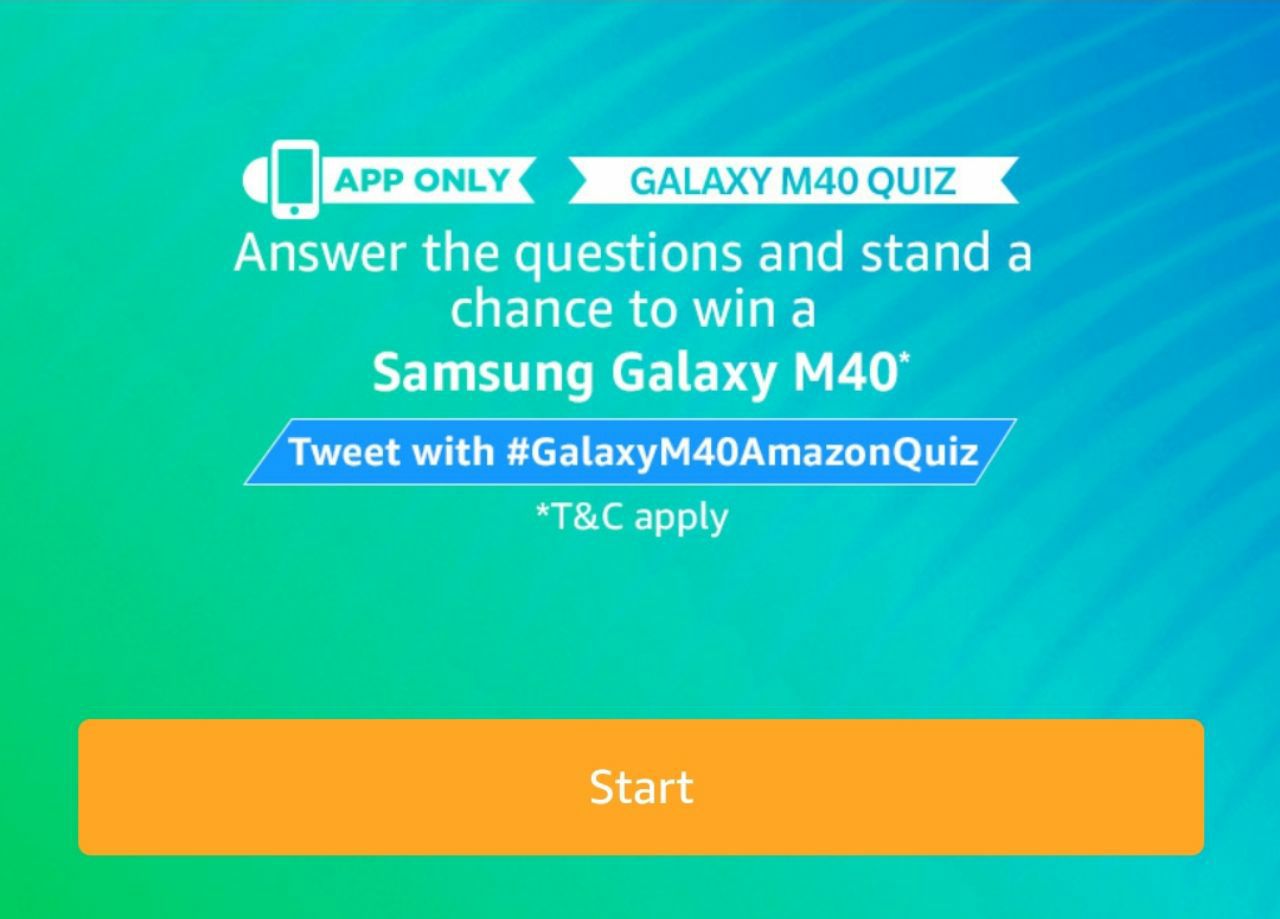 (All Answers) Amazon Galaxy M40 Quiz - Win Free Galaxy M40