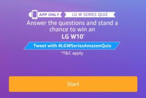 Amazon LG W Series Quiz Answers