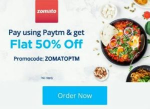 Zomato PayTM Offer