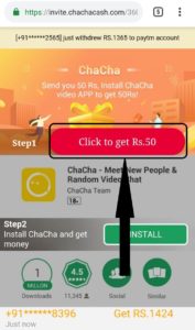 ChaCha App - Sign up ₹50 +₹10/Refer | Earn Unlimited
