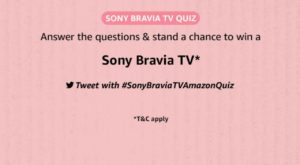 Amazon SONY Bravia TV Quiz Answers