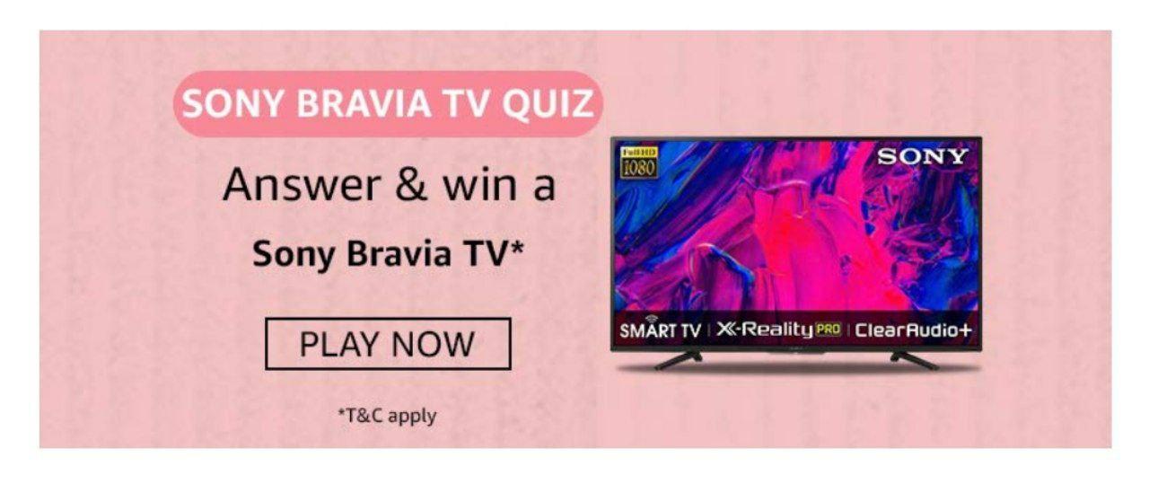 Amazon SONY Bravia TV Quiz Answers