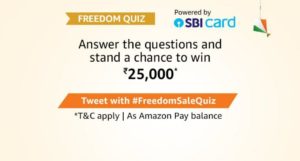 Amazon Freedom Quiz Answers