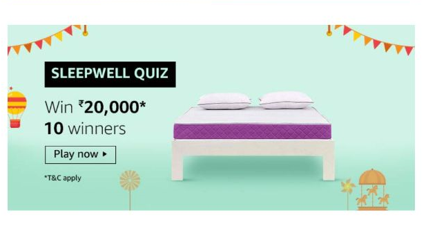 Amazon Sleepwell Quiz