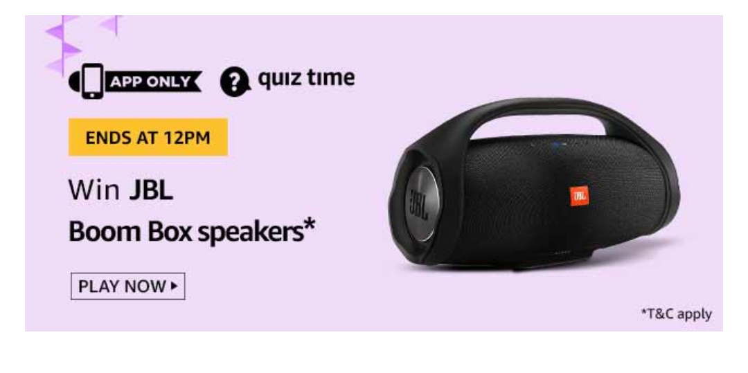 JBL Boombox Quiz