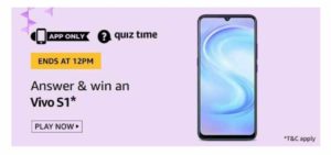 Amazon 29th September Quiz Answers