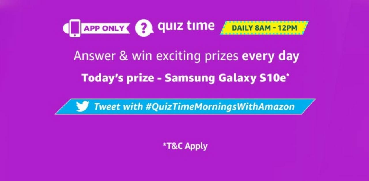 Amazon Samsung Galaxy S10e Quiz Answers