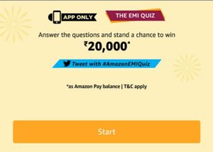 Amazon EMI Quiz Answers
