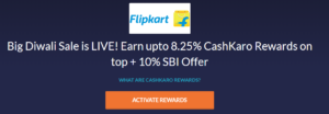 Amazon & Flipkart Cashkaro Offer