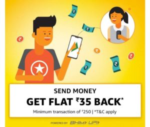 [New Week] Amazon Send Money - Get Flat Rs 35 Back + ₹35 Extra