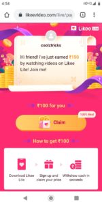 Likee Lite App Refer Earn 19 Free Paytm Cash Up To