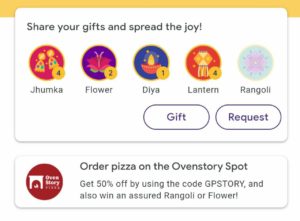 Get Rangoli Stamp In Google Pay Diwali Scan