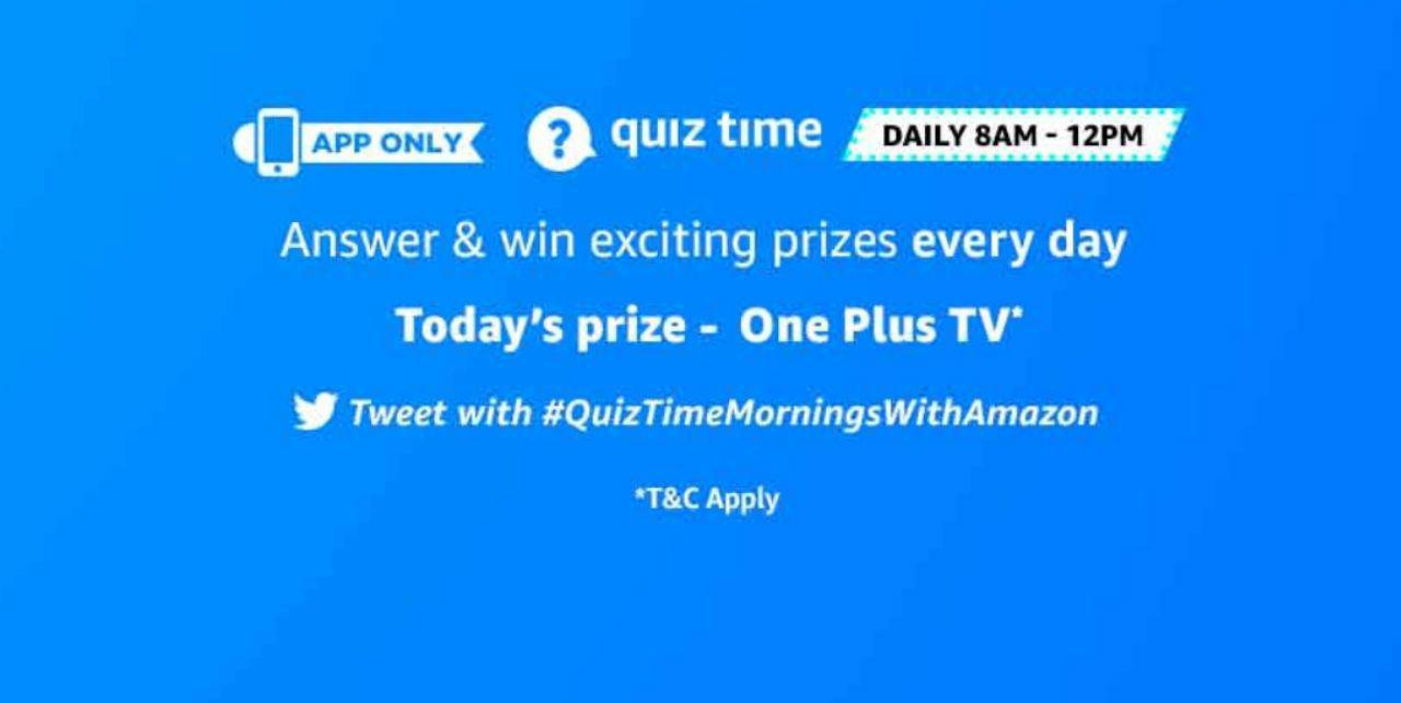 Amazon OnepLus TV Quiz Answers