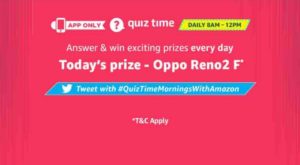 Amazon Oppo Reno2 F Quiz Answers