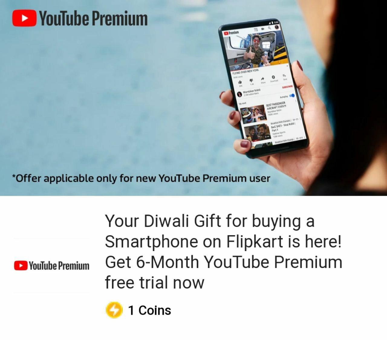YouTube Premium 6 Month Membership For Free