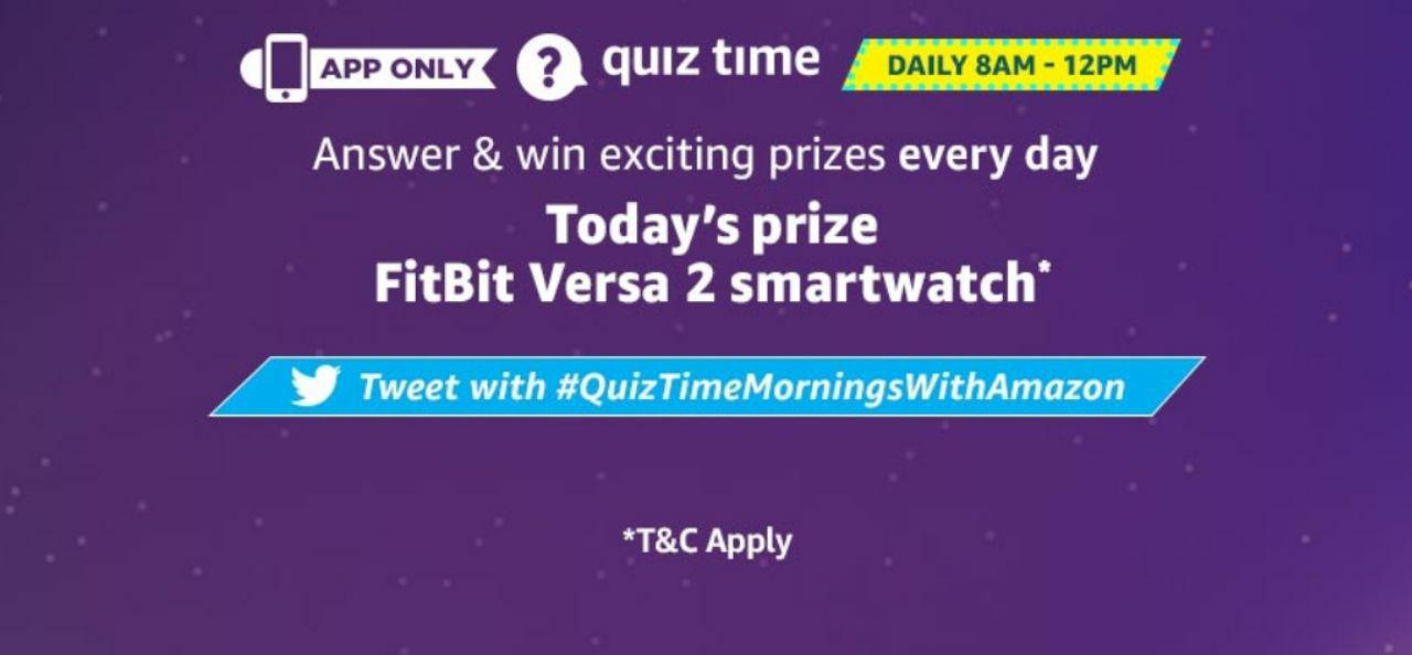 Fitbit versa sales amazon quiz answer