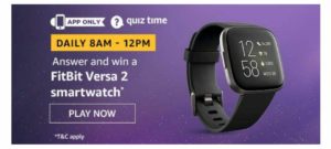 Amazon Fitbit Versa 2 Watch Quiz