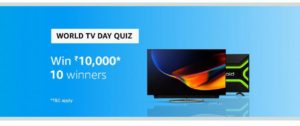 Amazon World TV Day Quiz Answers