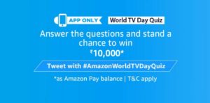 Amazon World TV Day Quiz Answers