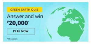 Amazon Green Earth Quiz Answers