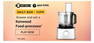 Amazon Kenwood Food-Processor Quiz Answers