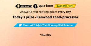 Amazon Kenwood Food-Processor Quiz Answers
