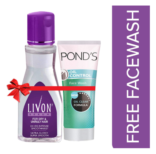 BEST) Livon Hair Serum + Ponds Facewash Combo In Just ₹120