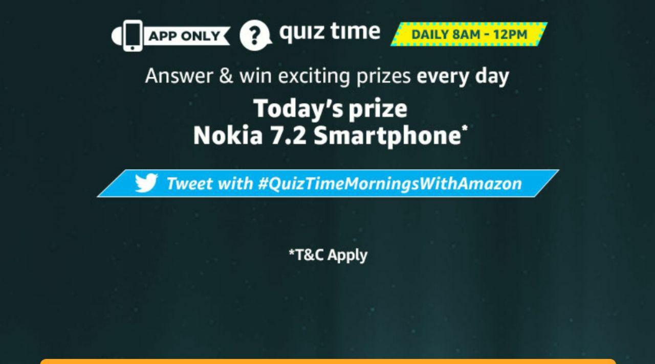 Amazon Nokia 7.2 Quiz Answers