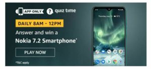 Amazon Nokia 7.2 Quiz Answers