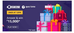 Amazon ₹15000 Pay Balance Quiz