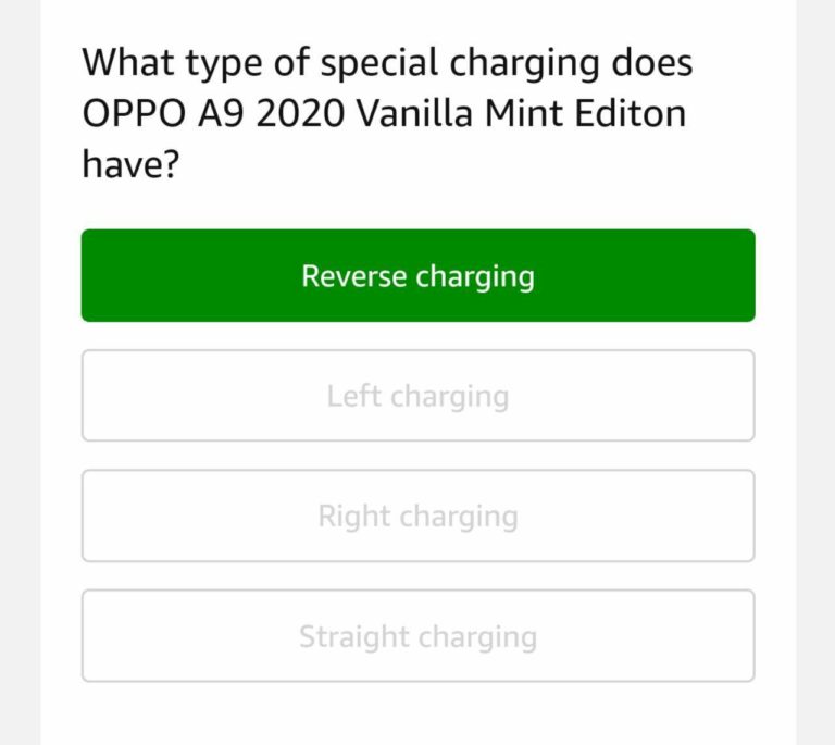 [All Answers] Amazon Oppo A9 2020 Quiz Win Smartphone