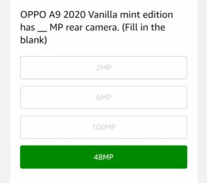 Amazon Oppo A9 2020 Quiz