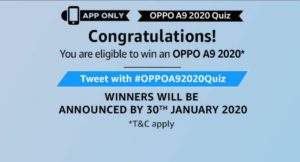 Amazon Oppo A9 2020 Quiz