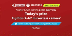 Amazon FujiFilm Mirrorless Camera Quiz