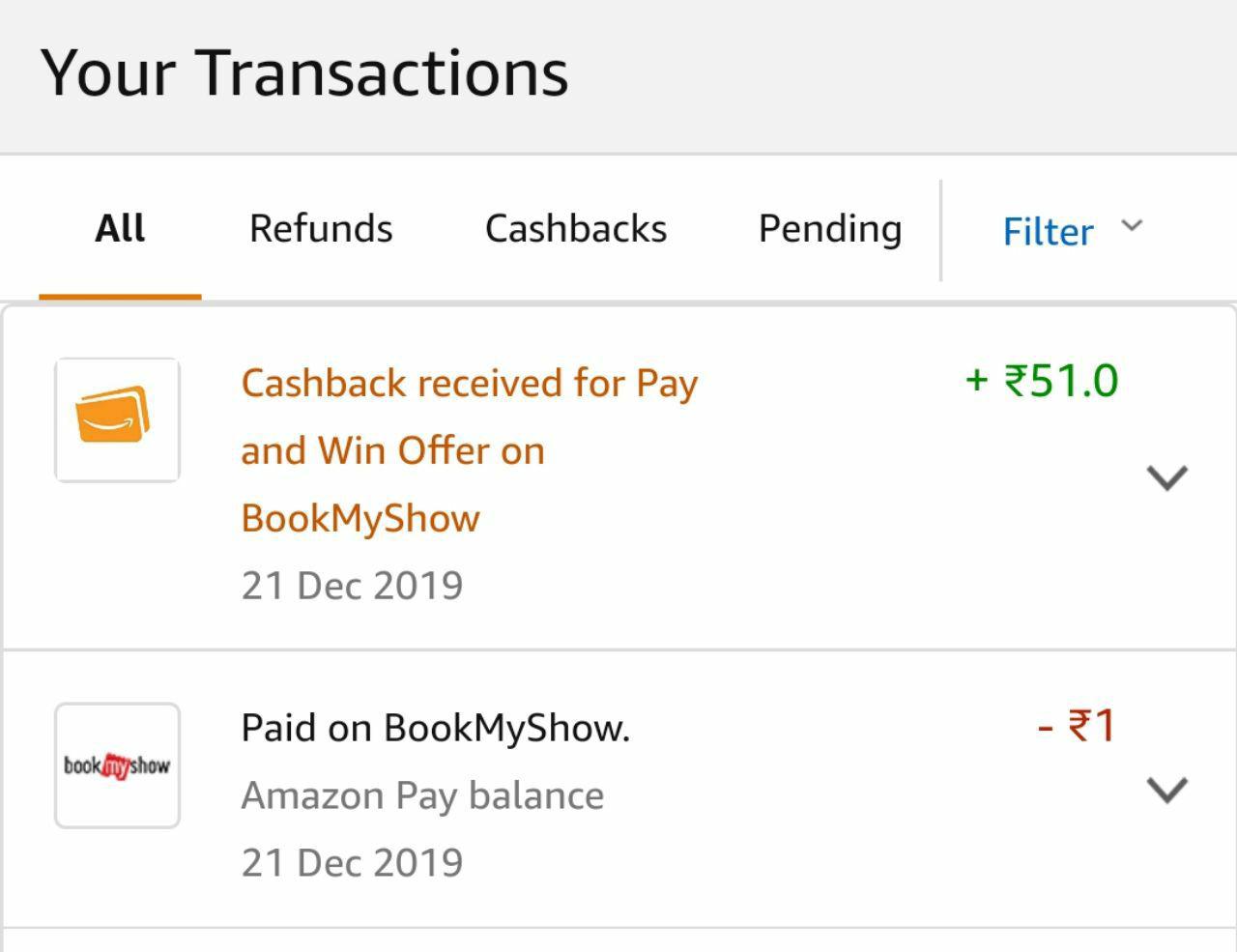 Amazon BookMyShow Loot - Free ₹50 Amazon Pay Balance