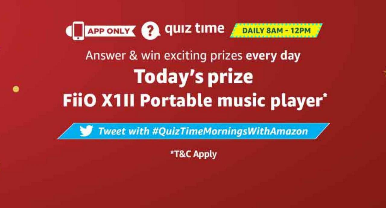 Amazon Quiz Answers - Win FiiO X1II Portable Music Player | 27th Dec 