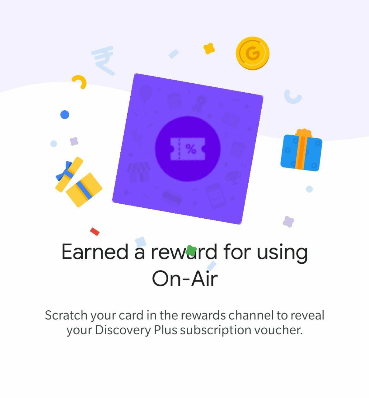 Google Pay On Air Offer Reward