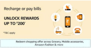 [New] Amazon Unlock Shopping Offer | Get 50% Back Upto ₹200/600