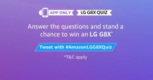Amazon LG G8X Quiz Answers