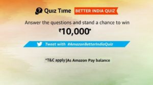 Amazon Great India Quiz Answers