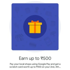 Google Pay Scratch Card Offer 